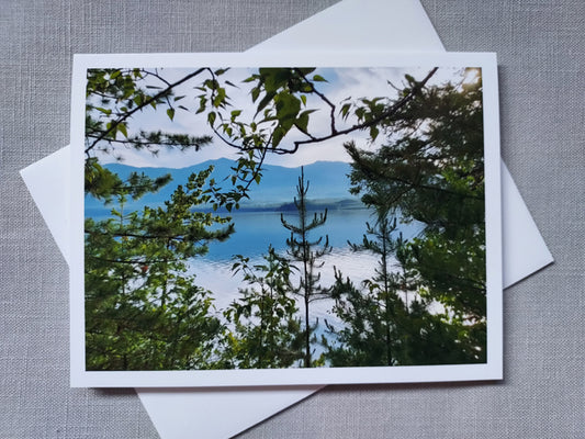 Lake McDonald, Through the Trees - Blank Inside