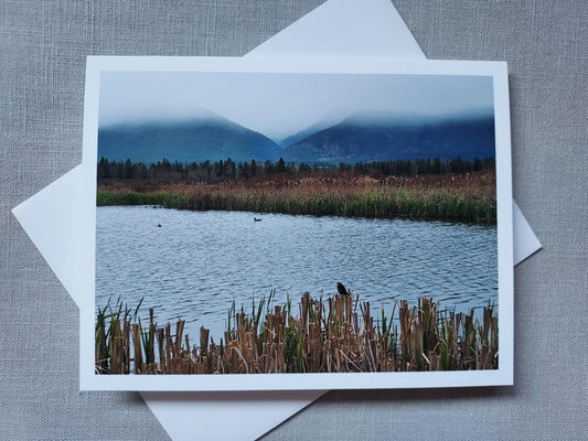 Rain at the Refuge - Blank Inside